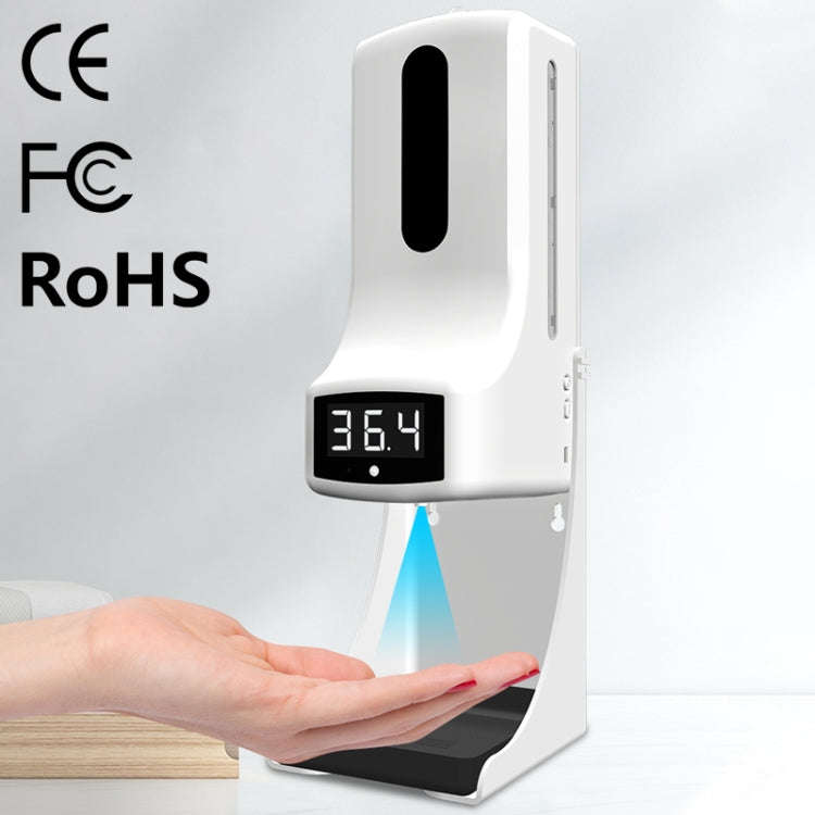 K9 Pro Handsfree Non-contact Body Light-sensitive Distance Sensor Thermometer + 1000ml Automatic ...