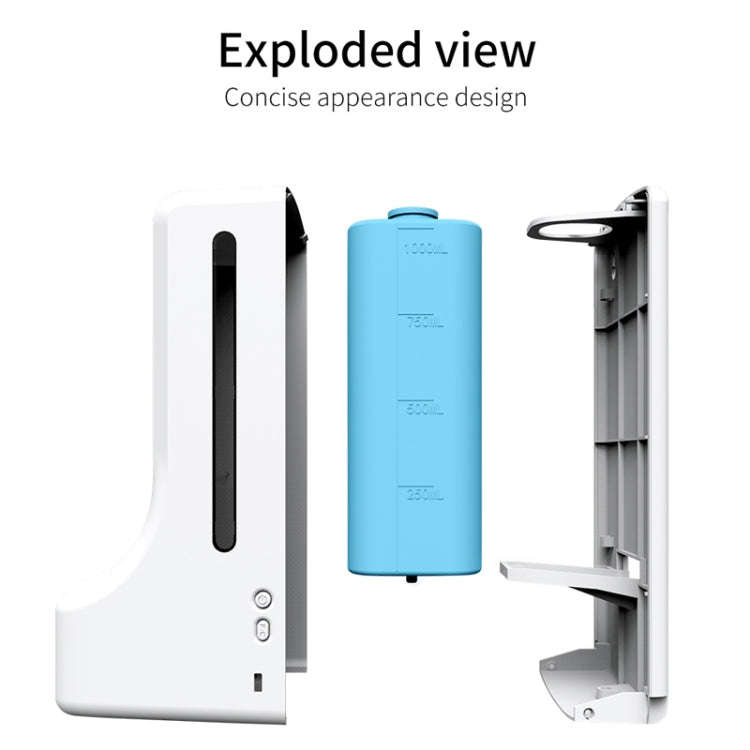 K9 Pro Handsfree Non-contact Body Light-sensitive Distance Sensor Thermometer + 1000ml Automatic ...