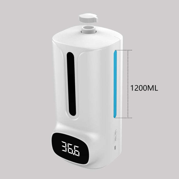 K9 Pro Plus Handsfree Non-contact Body Thermometer + 1000ml Automatic Non-contact Liquid Soap Dis...