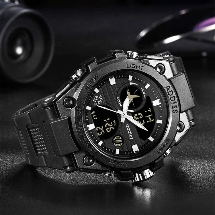 addies MY-1818 Luminous Three-window LED Outdoor Sports Multi-function Electronic Watch for Men, ...