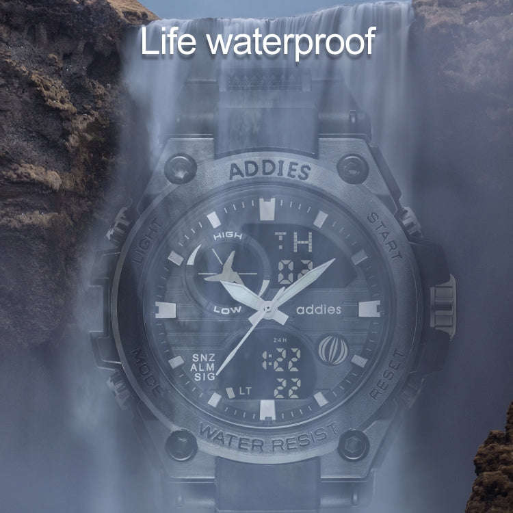 addies MY-1818 Luminous Three-window LED Outdoor Sports Multi-function Electronic Watch for Men, ...
