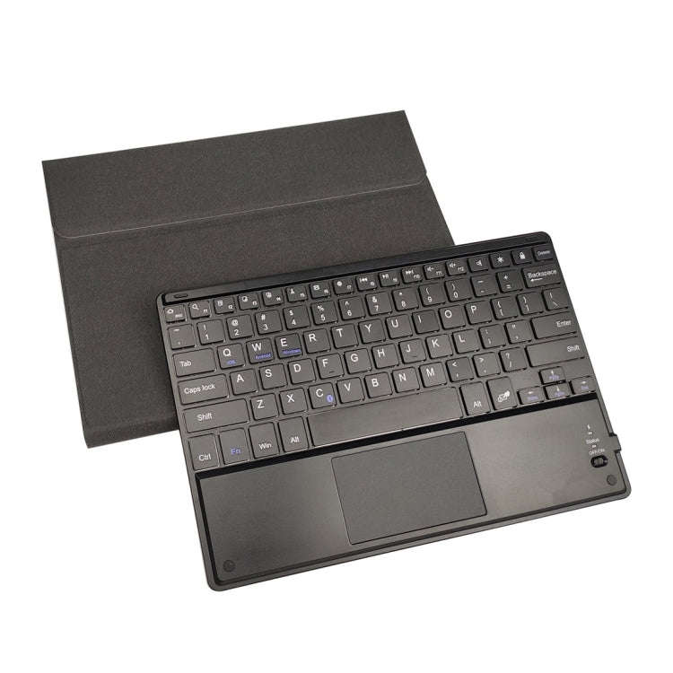RK508C Detachable Magnetic Plastic Bluetooth Keyboard with Touchpad + Silk Pattern TPU Tablet Cas...