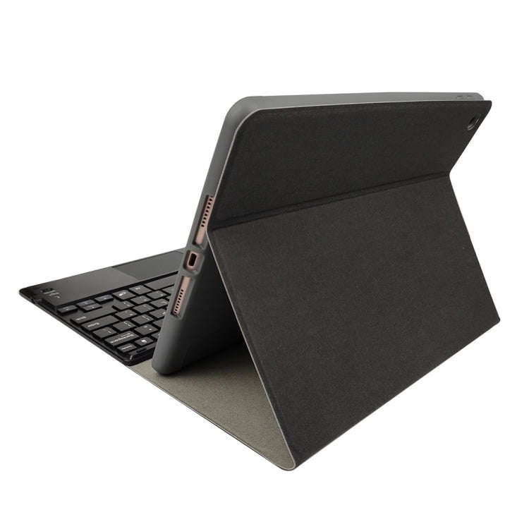 RK508C Detachable Magnetic Plastic Bluetooth Keyboard with Touchpad + Silk Pattern TPU Tablet Cas...