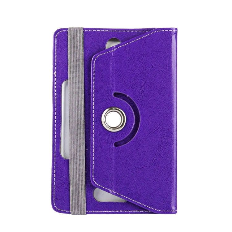 9 inch Tablets Leather Case Crazy Horse Texture 360 Degrees Rotation Protective Case Shell with H...