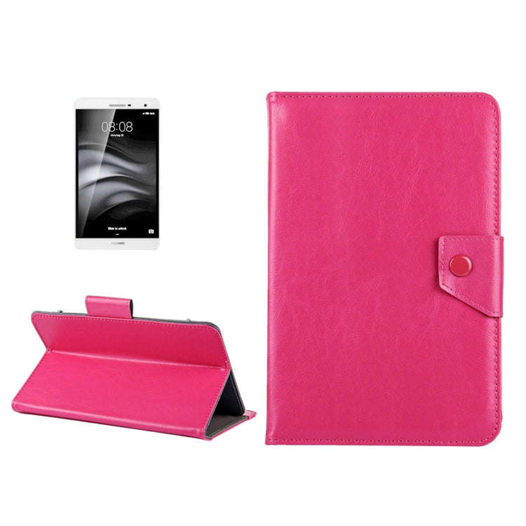 7 inch Tablets Leather Case Crazy Horse Texture Protective Case Shell with Holder for Galaxy Tab ...