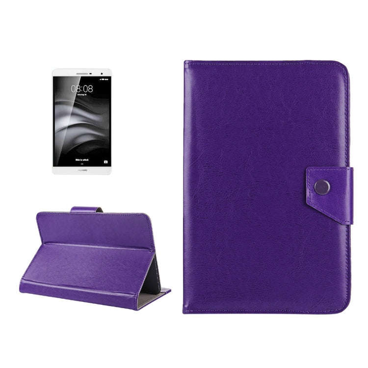 7 inch Tablets Leather Case Crazy Horse Texture Protective Case Shell with Holder for Galaxy Tab ...