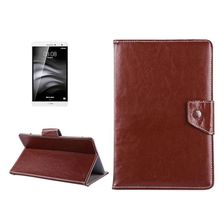 7 inch Tablets Leather Case Crazy Horse Texture Protective Case Shell with Holder for Galaxy Tab ...