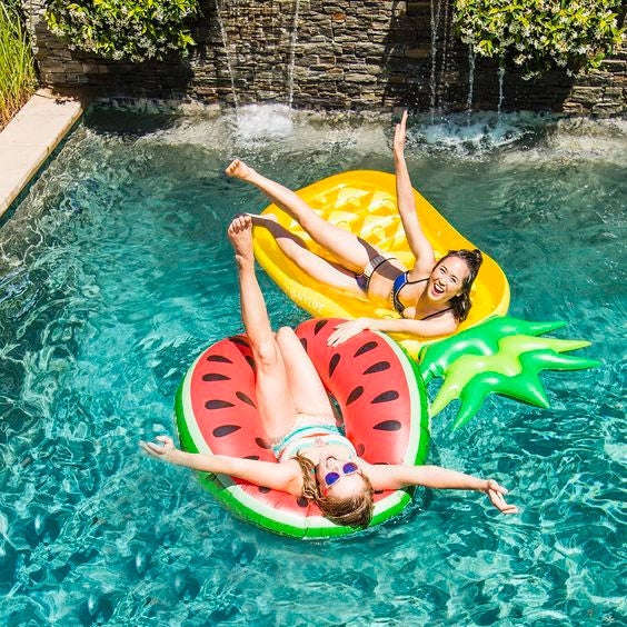 Inflatable Watermelon Shaped Swimming Ring, Inflated Size: 114 x 114cm, Watermelon Ring