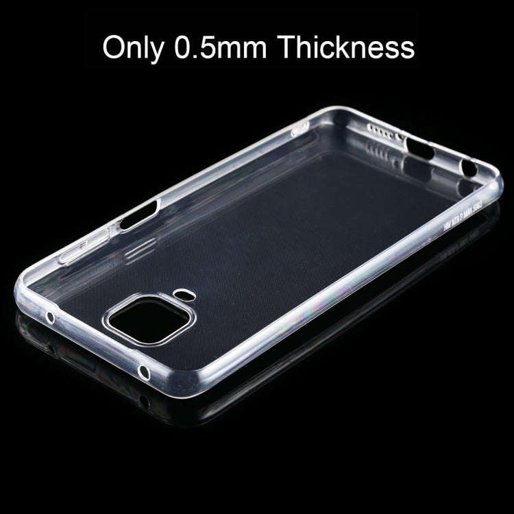 For Xiaomi Redmi Note 9 Pro 0.5mm Ultrathin Transparent TPU Soft Protective Case, For Xiaomi Redm...
