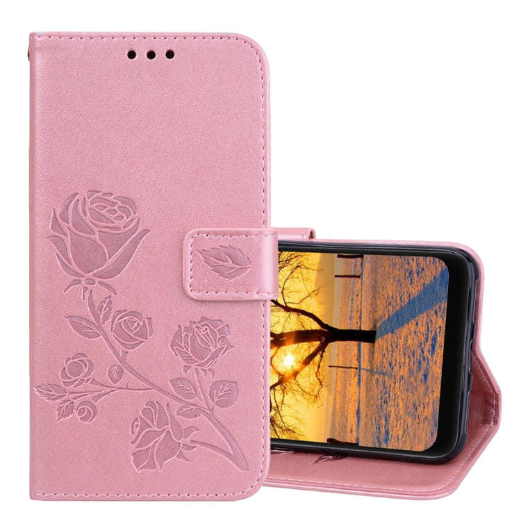 Rose Embossed Horizontal Flip PU Leather Case for Xiaomi Pocophone F1 , with Holder & Card Slots ...