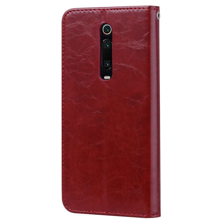 Business Style Oil Wax Texture Horizontal Flip Leather Case for Xiaomi Redmi K20 / K20 Pro, with ...