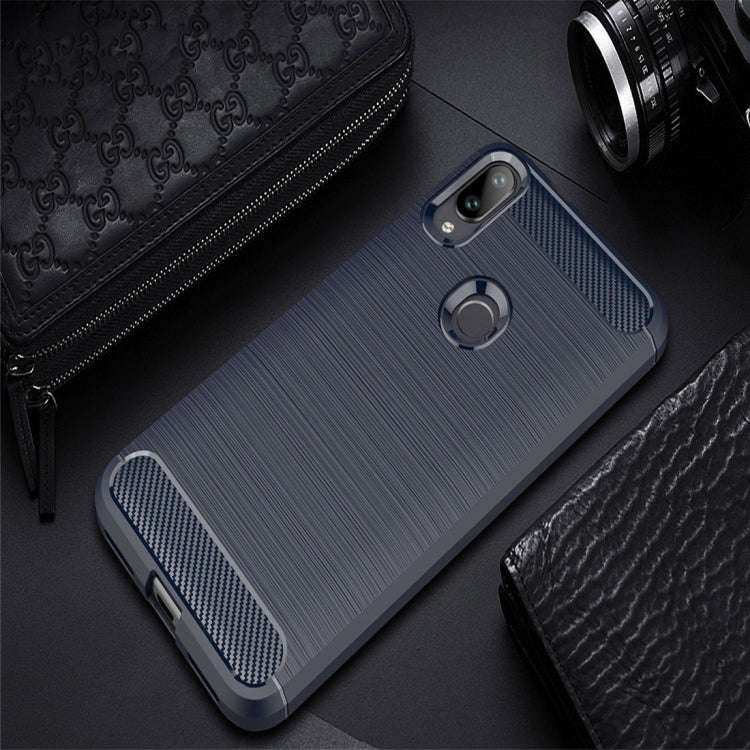 Brushed Texture Carbon Fiber TPU Case for Xiaomi Mi Play, For Xiaomi Mi Play