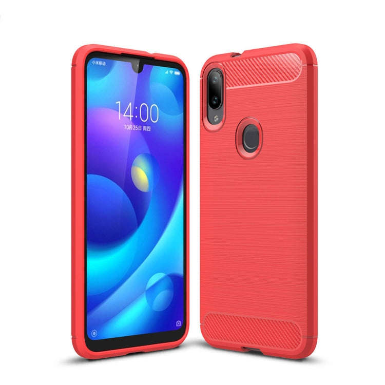 Brushed Texture Carbon Fiber TPU Case for Xiaomi Mi Play, For Xiaomi Mi Play