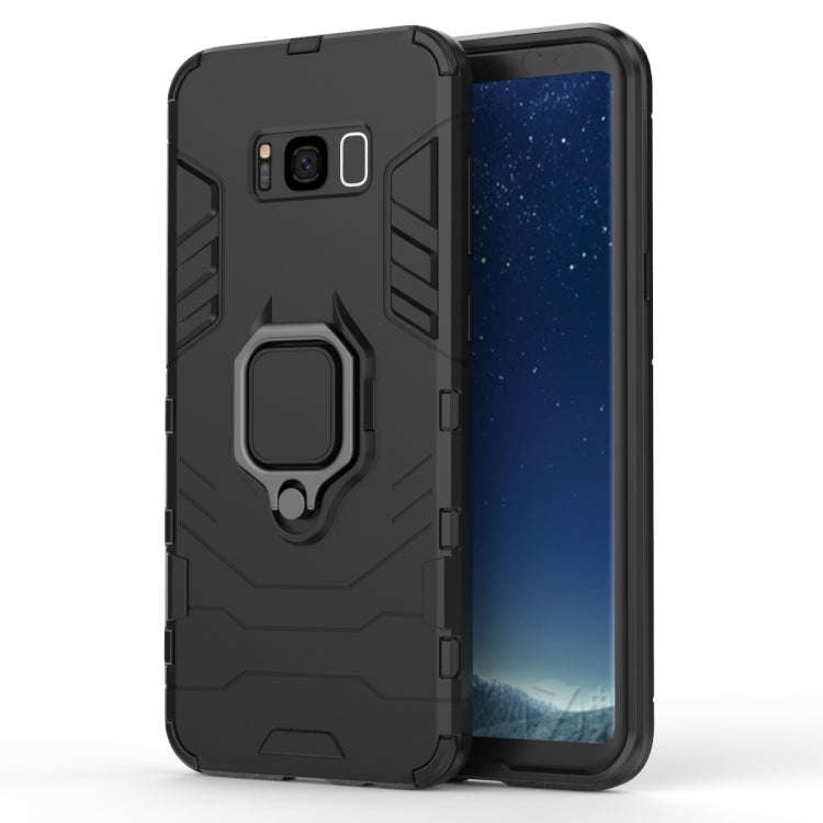 PC + TPU Shockproof Protective Case for Galaxy S8+, with Magnetic Ring Holder, For Galaxy S8+