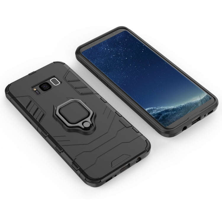 PC + TPU Shockproof Protective Case for Galaxy S8+, with Magnetic Ring Holder, For Galaxy S8+
