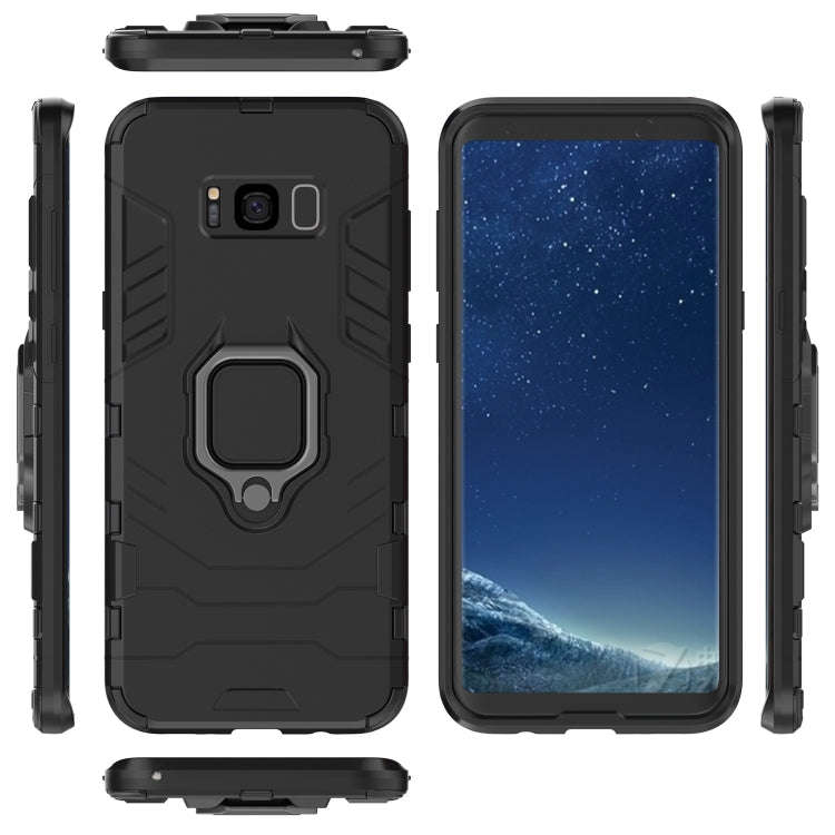 PC + TPU Shockproof Protective Case for Galaxy S8+, with Magnetic Ring Holder, For Galaxy S8+