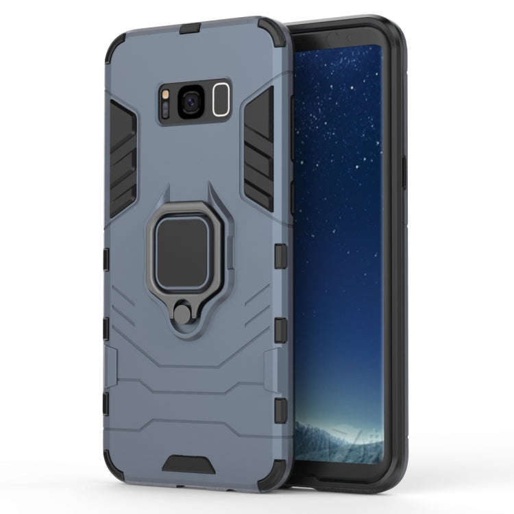 PC + TPU Shockproof Protective Case for Galaxy S8+, with Magnetic Ring Holder, For Galaxy S8+