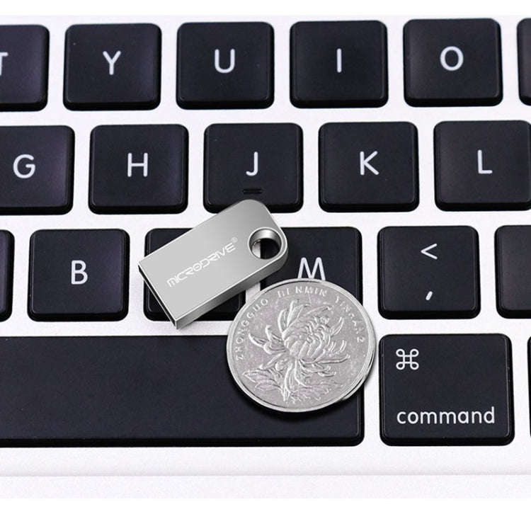 MicroDrive 16GB USB 2.0 Mini Semi-circular Metal U Disk, 16GB