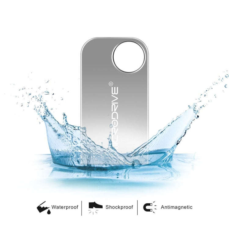 MicroDrive 16GB USB 2.0 Mini Semi-circular Metal U Disk, 16GB