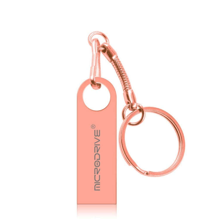 MicroDrive 32GB USB 2.0 Metal Waterproof High Speed U Disk(Pink) , 32GB