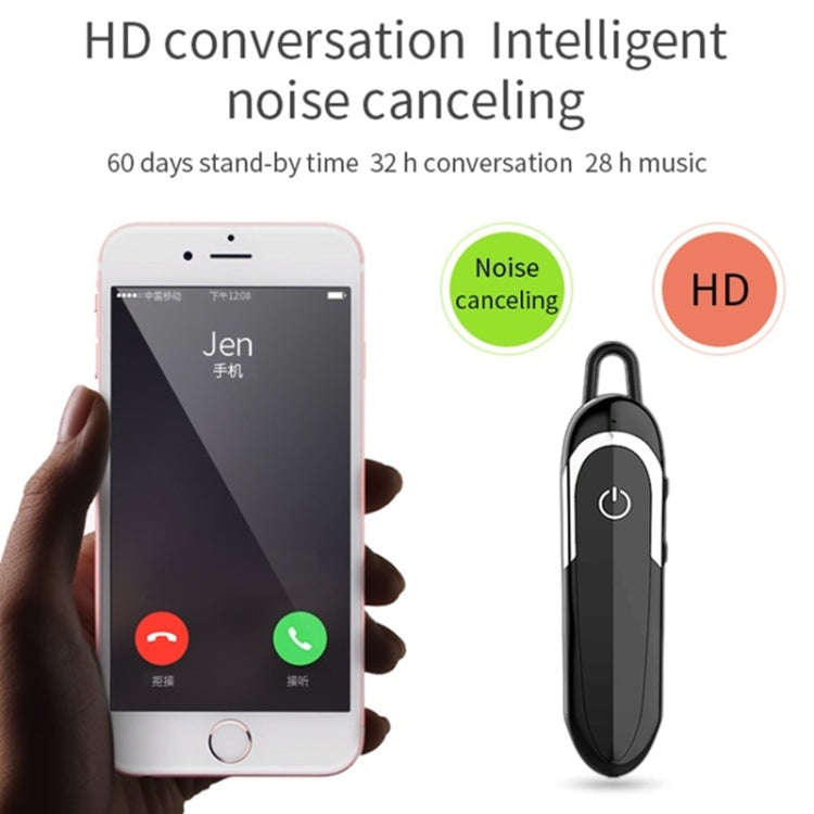 Moloke D5 Hanging Ear Type Business Bluetooth Waterproof Anti-sweat Noise Cancelling Earphone HiF...