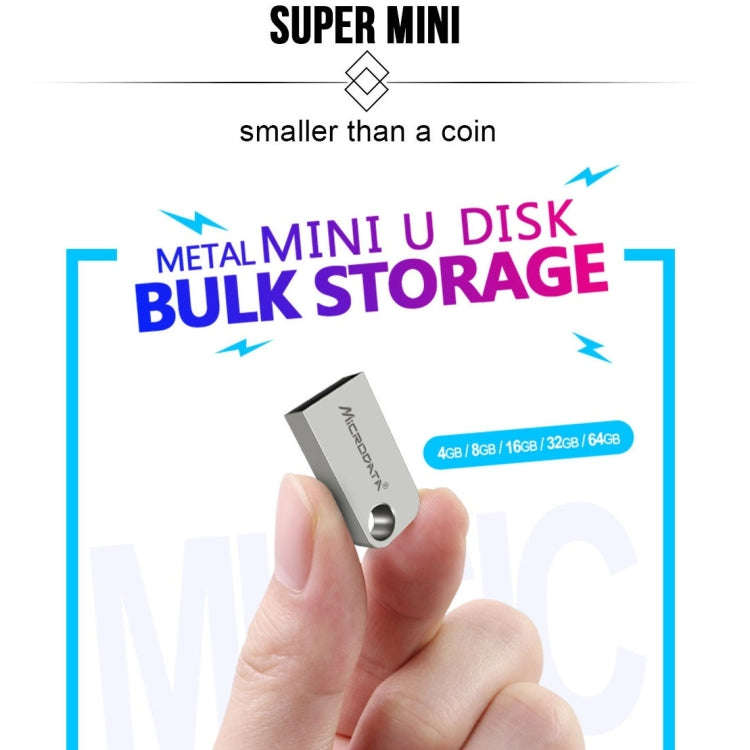 Microdata 64GB USB 2.0 Mini Metal U Disk, 64GB