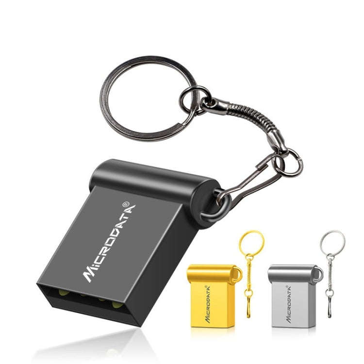 MiCRODATA 4GB USB 2.0 Computer and Car Two-use Mini Metal U Disk, 4GB