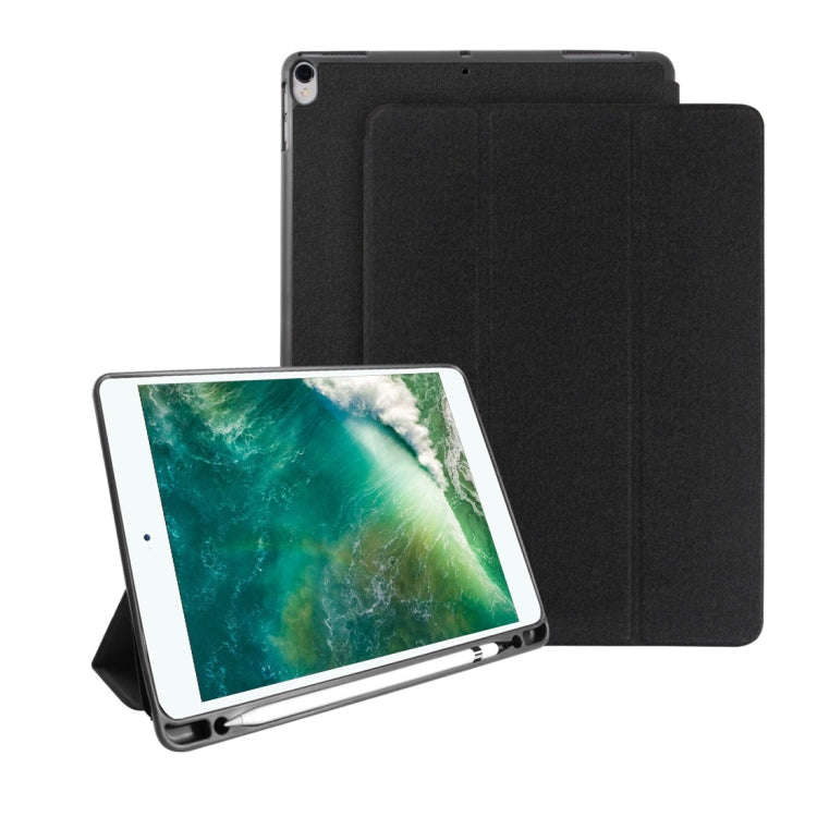 Mutural Exquisite Series Cloth Texture PU+TPU Leather Case for iPad Pro 10.5 inch, with 3-Fold Ho...