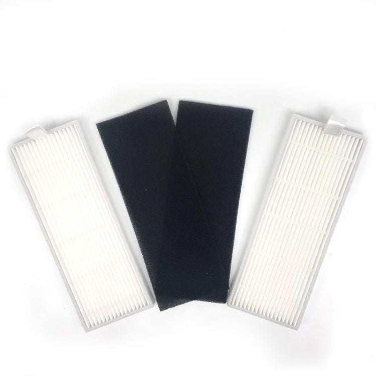 XI221 2 Pairs K614 Side Brushes + I205 Initial Effect Filter + 2 PCS I207 Filters Set for ILIFE A...