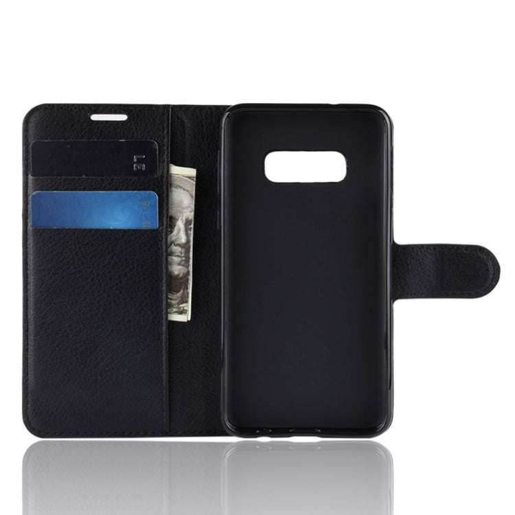 Litchi Texture Horizontal Flip Leather Case For Galaxy S10e, Galaxy S10e(Black)