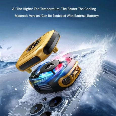 MEMO CX12 Mobile Phone Cooler Fan with Magnetic Clip & Detachable Battery