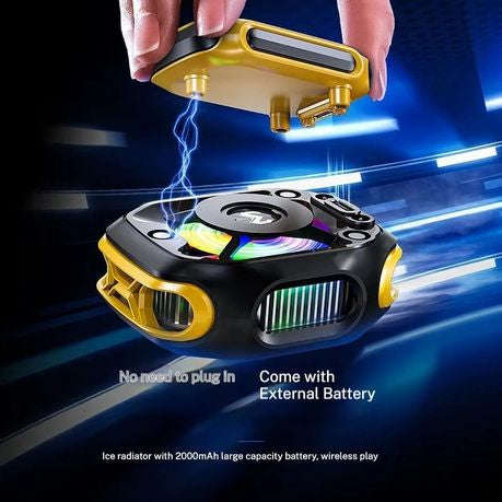 MEMO CX12 Mobile Phone Cooler Fan with Magnetic Clip & Detachable Battery