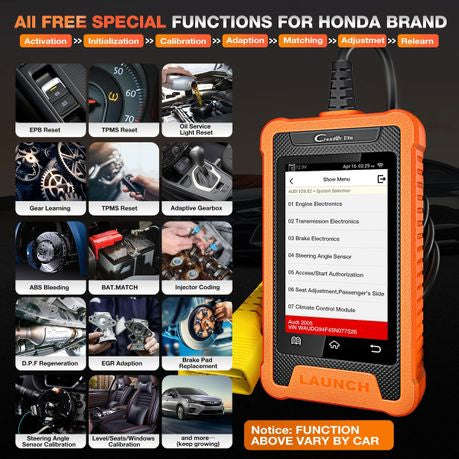 Launch Elite for Honda Full Systems Bi-Directional Diagnostic Scan Tool