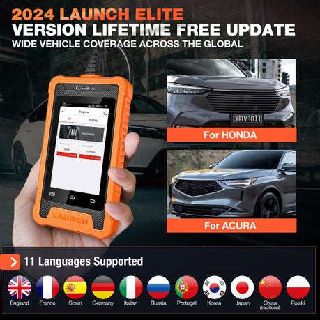 Launch Elite for Honda Full Systems Bi-Directional Diagnostic Scan Tool
