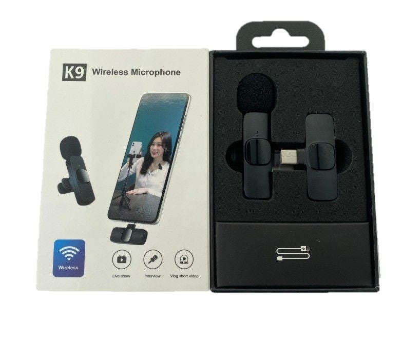 K9 20m Wireless Transmission Lavalier Microphone - for Type C