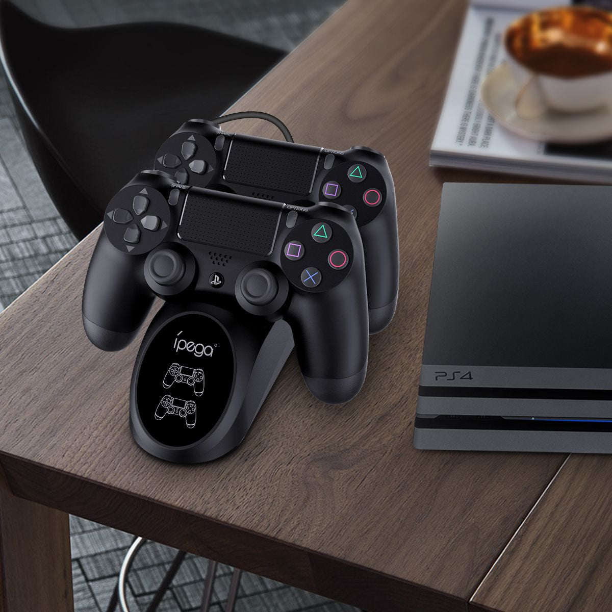 IPEGA PG-9180 Dual Charging Dock for PS4 Controller with LED Indicator