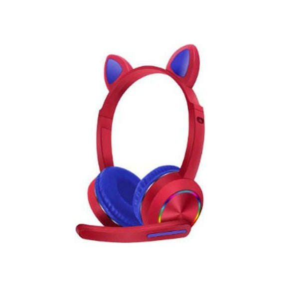 CAT Ear Headset - AKZ-K23- Wireless Headset With RGB LED Lighting