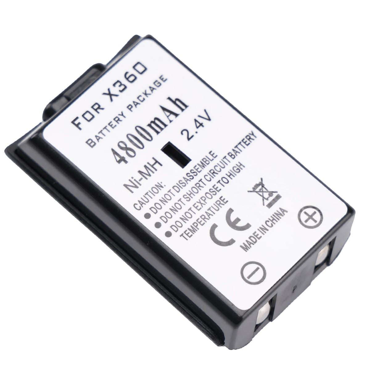 Replacement 4800mAh Rechargeable Battery Pack Xbox 360 Wireless Controller