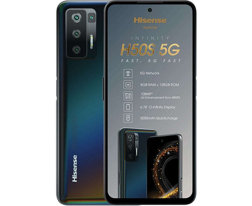 Hisense H50s 5G 128GB Single Sim Smartphone - Black