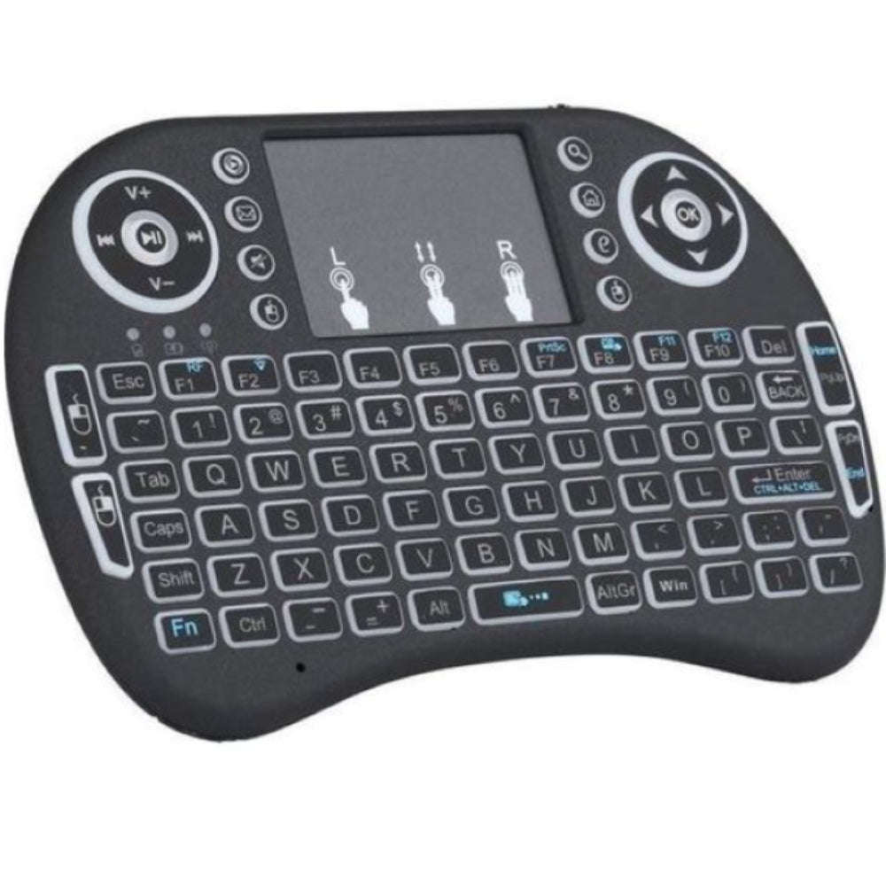 i8 Wireless Keyboard Touchpad for PC, TV - RGB Mini Keyboards