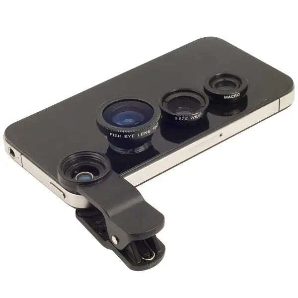 Universal 3-in-1 Cell Phone Camera Lens Kit