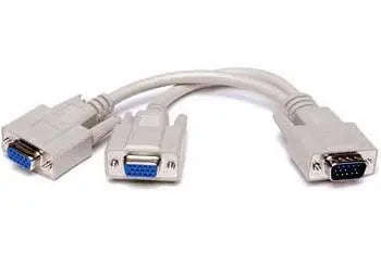 VGA Splitter Y Cable for Dual VGA Displays