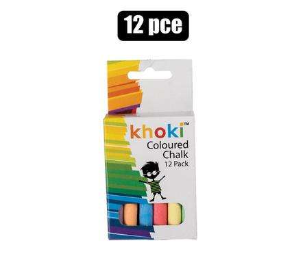 Khoki - Coloured Chalk 12PCE