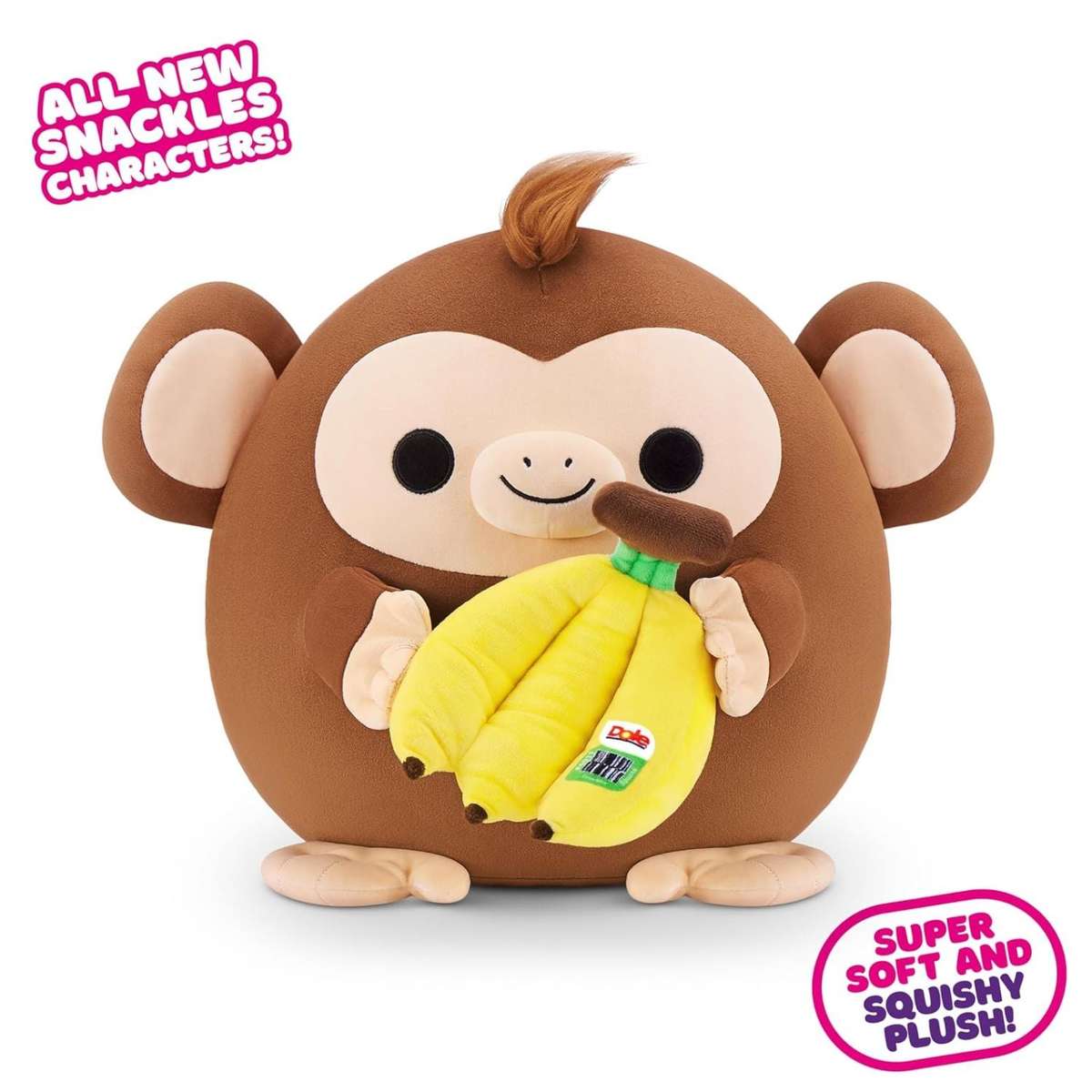 ZURU 36cm SNACKLES-PLUSH -SERIES 2 - Monkey and Dole Banana