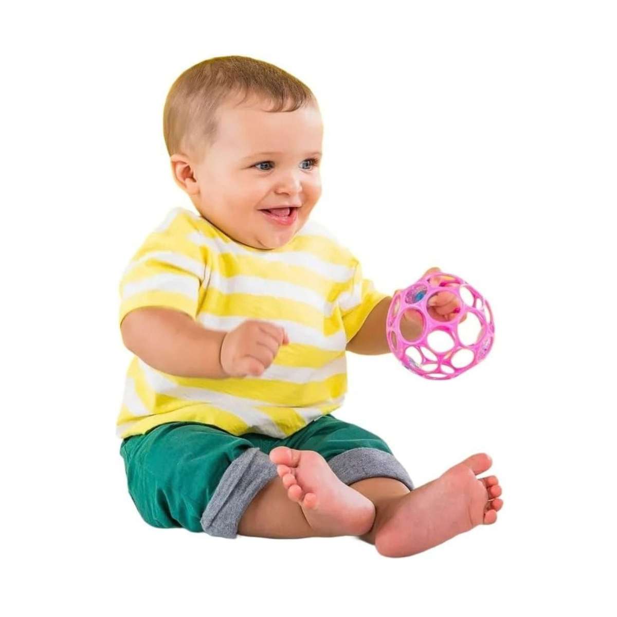 Bright Starts Oball Rattle Easy-Grasp Ball  Pink