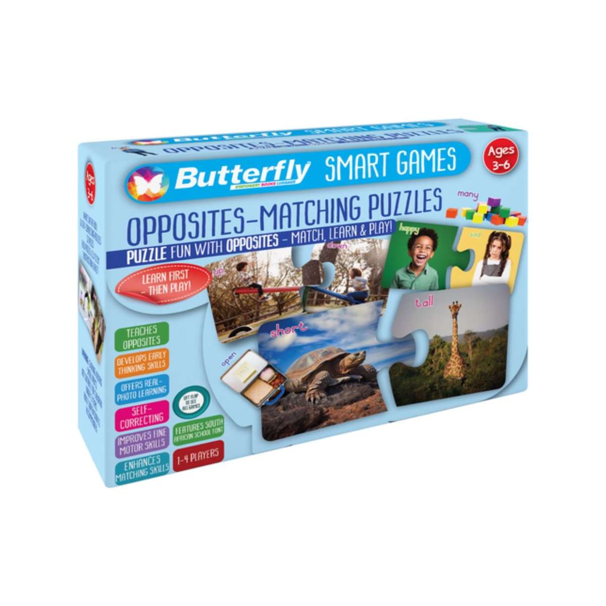 Butterfly Smart Games: Opposites-Matching Puzzles