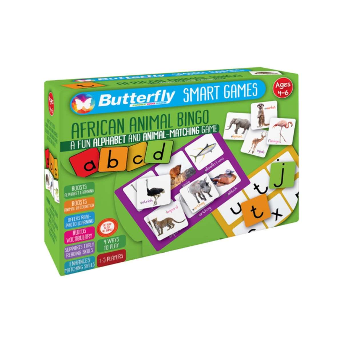 Butterfly Smart Games - African Animal Bingo