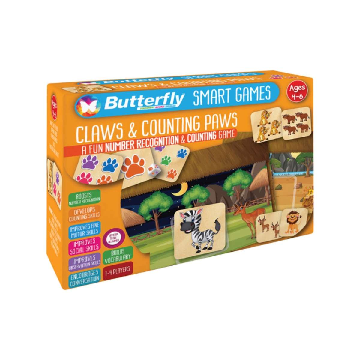 Butterfly Smart Games - Claws & Counting Paws
