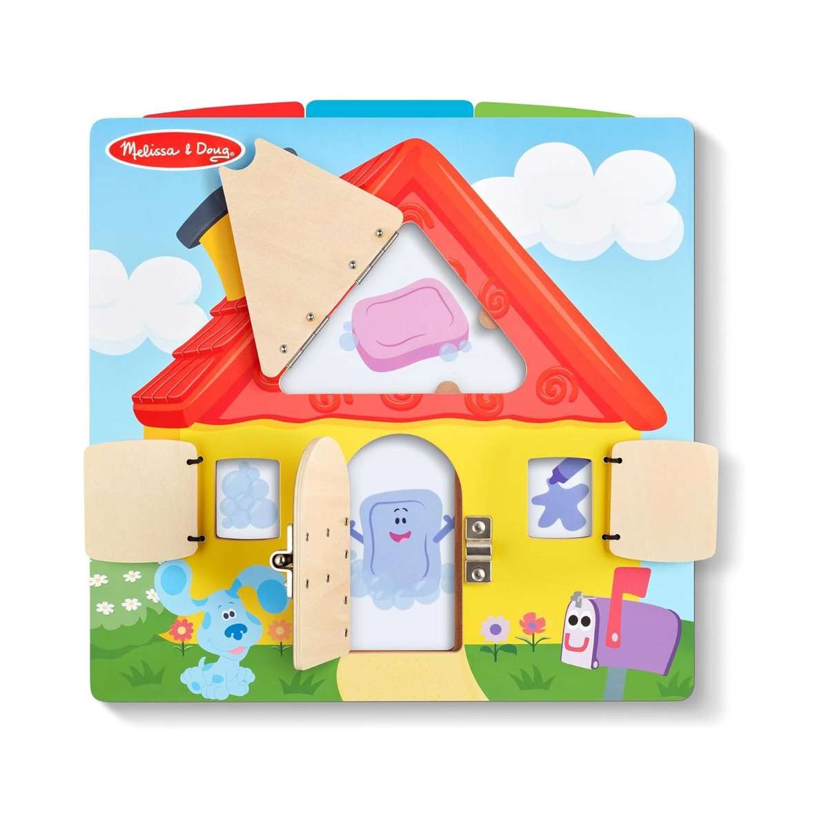 Melissa & Doug Blues Clues Wooden Lift-the-Flap Activity Board