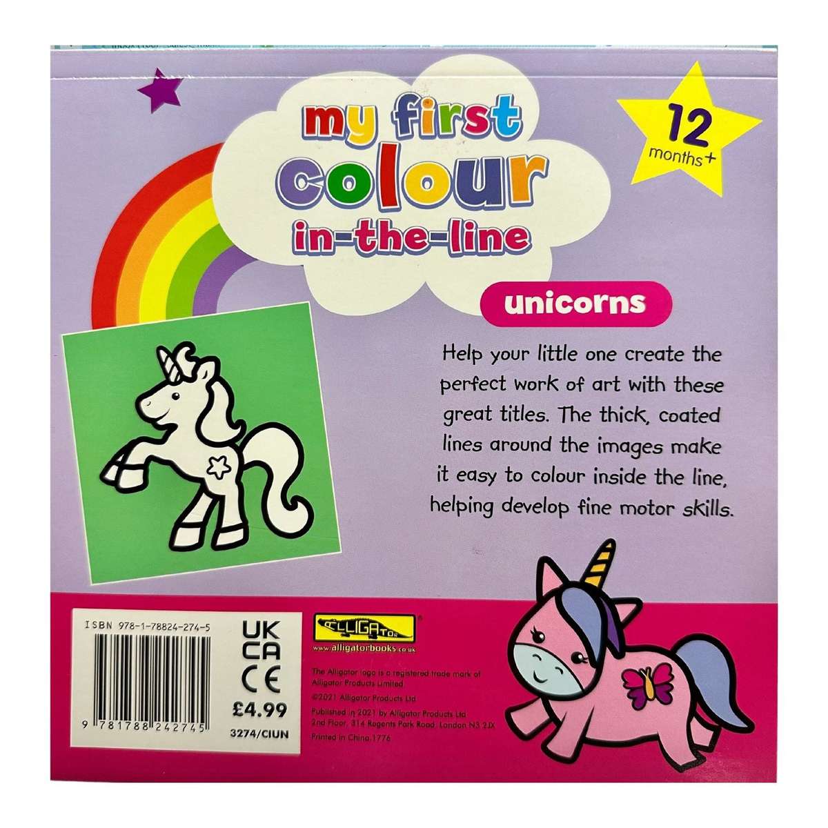 My First Colour In-The_line book - Unicorns